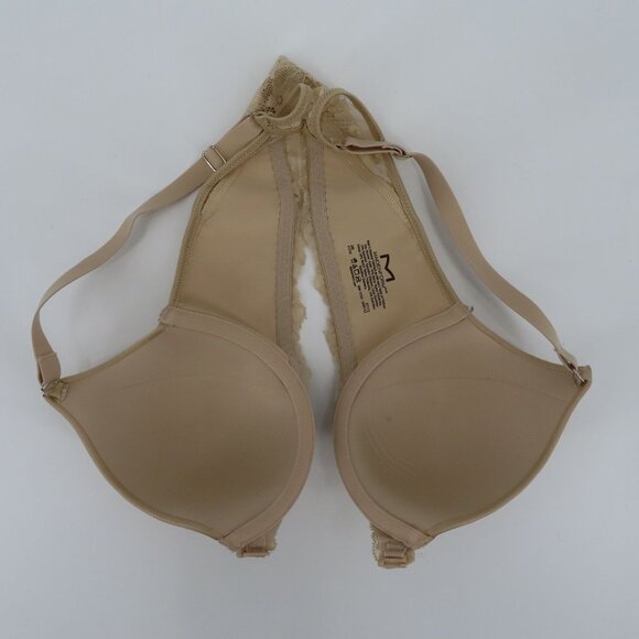 Maidenform 34B Beige Lace Front Closure Underwire Bra One Fab Fit Style 07112 - Picture 6 of 11